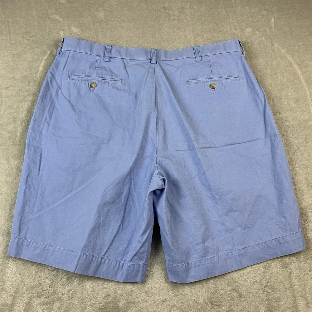 Polo Ralph Lauren Shorts Mens 38 Blue Chino Flat Front Cotton Preppy Casual